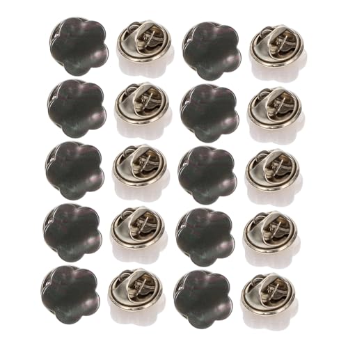 Tofficu 20 Stück Teiliges Dekorative Kragen Sicherheitsknöpfe aus Perlen und Muschel Modische Broschenknöpfe zum Fixieren von Hemdkragen und Tüchern für Damen Einfach zu Tragen und von Tofficu