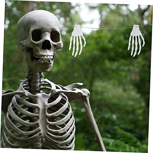 Tofficu 20 Stück Teiliges Halloween Skelett Hand Schmuckanhänger Silberfarbene Krallenform Charms für DIY Halsketten Armbänder und Partydekoration Gruselige Halloween Bastelaccessoires von Tofficu