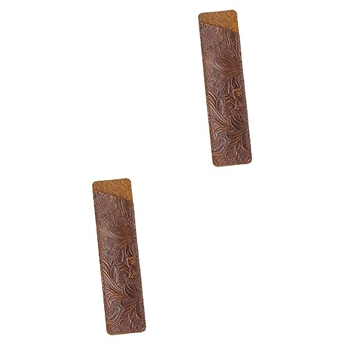 Tofficu 2stücke Leder Stifthalter Federmäppchen Mit Praktischem Schutz Für Schule Und Büro Kaffee Handgefertigtes Stilvolles Design Für Stifte Und Schreibutensilien Für Schüler Und von Tofficu