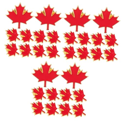 Tofficu 30 Stck. Teiliges Ahornblatt Broschenset für Damen Anstecknadeln für Kleidung Schal und Tasche Vielseitiges Accessoire für Herbst Geschenkidee zu Feiertagen und Besonderen Anlässen von Tofficu