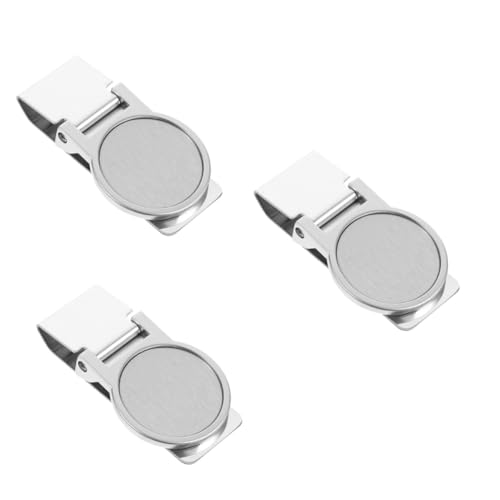 Tofficu 3stücke Edelstahl Geldklammer Tragbarer Clip Für Bargeld Praktischer Geldclip Für Bürobedarf Für Schecks Kreditkarten Und Kleine Gegenstände Robustes Design Aus Edelstahl von Tofficu