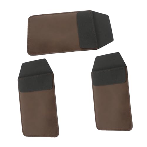 Tofficu 3st Halter Aufbewahrungsbehälter Für Stifte Stift-Organizer Für Stiftschutztaschen Stiftetuis Für Ärzte Federmäppchen Arztversorgung Taschenprotektoren Pflegebedarf Pu Brown von Tofficu