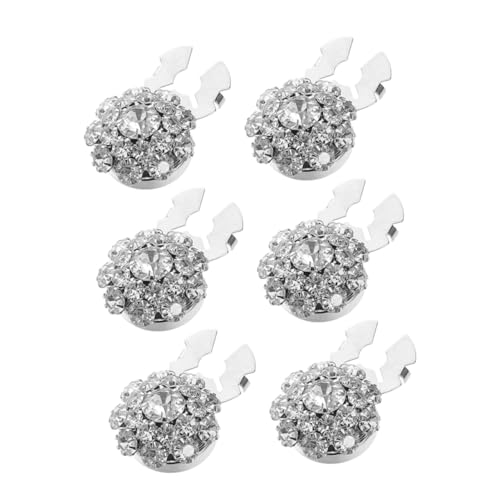 Tofficu 4 STÜCKE Teiliges Abnehmbare Strass Knopfabdeckungen Dekorative Clip Button Caps für Damen Hemd Vielseitig Tragbar für Reise und Modische Aufwertung von Blusen von Tofficu