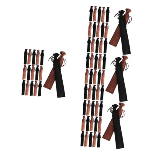 Tofficu 4 Sätze Scratch Resistant Stiftetasche Doppelseitige Dicke Samttaschen Für Stifte Und Bleistifte Praktische Aufbewahrungslösung Für Erwachsene Für Schule 20 Stück * 4 von Tofficu