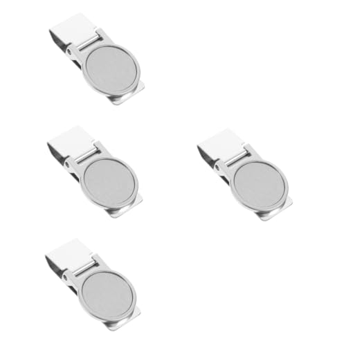 Tofficu 4stücke Kreisförmiger Edelstahl Geldclip Praktischer Und Eleganter Geldscheinklammer Für Bargeld Rechnungen Und Karten Kompakt Und Vielseitig Für Jeden Anlass Für Herren Und von Tofficu