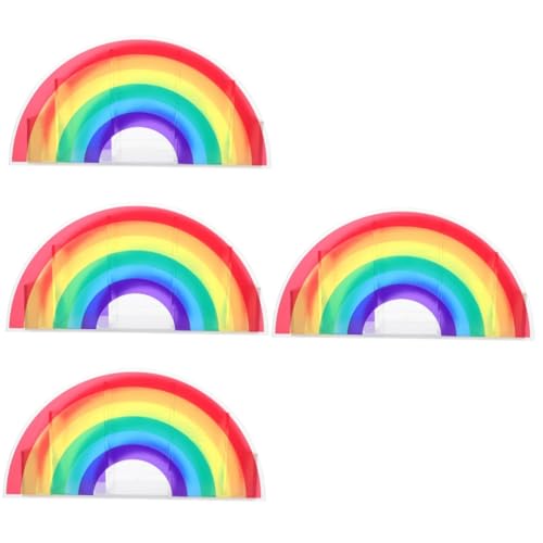 Tofficu 4 Stück Rainbow Bridge Stifthalter Bleistifthalter Regenbogen-stiftbecher Stifthalter Für Den Schreibtisch Brücke Bleistift Desktop Acryl Make-up-pinselbecher Student Kosmetik von Tofficu