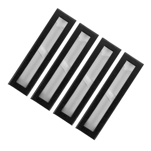 Tofficu 4 Stück Teiliges Papier Pen Wrapping Case mit Transparentem Fenster Einzelner Stifthalter Langlebige Aufbewahrungsbox mit Deckel Stilvolle Geschenkbox für Kugelschreiber und von Tofficu