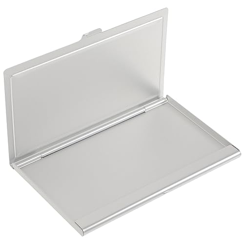Tofficu 4 Stück Thermotransfer Aluminium Visitenkartenbox Brieftaschen Organizer Geldklammer Aufkleber Display Kartenhalter Telefonhülle Kartenhülle Namensschilder von Tofficu
