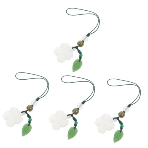 Tofficu 4 Stück Vierblättriger Anhänger Dekorativer Schlüsselanhänger für Diy Schmuckherstellung Accessoires für Kreative Bastelprojekte Hochwertigem Material Gefertigt von Tofficu