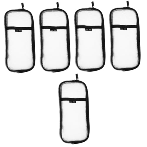 Tofficu 5 Stück Federmäppchen mit Reißverschluss Multifunktionale Aufbewahrungstasche für Kosmetik und Schreibwaren Leicht und Geräumig für Schule und Reisen von Tofficu