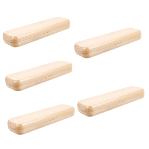 Tofficu 5 Stück Füllfederhalter Box aus Holz Eleganter Stifthalter für Kugelschreiber und Füllfederhalter für und Besondere Anlässe Robuste und Langlebige Verpackung für Stifte Mitarbeiter von Tofficu