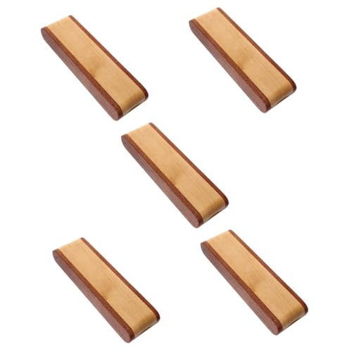 Tofficu 5 Stück Holz Füllerhalter Box Mehrzweck Stiftetui Dekorative Federmäppchen für Kugelschreiber Tintenroller und Bleistifte Aufbewahrung für Zuhause von Tofficu