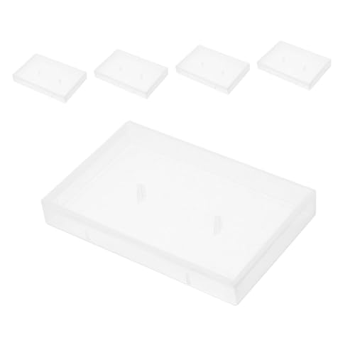 Tofficu 5 Stück Teiliges Halbdurchsichtiger Magnetband Organizer für Audio Kassetten Robuste Aufbewahrungsbox für Effiziente Organisation und Schutz von Standardaufnahmen von Tofficu
