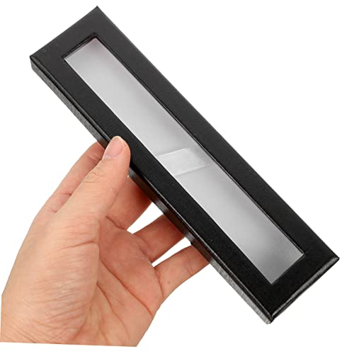 Tofficu 5 Stück Teiliges Papier Stiftetui Transparentes Fenster Stiftbox Geschenkbox Aufbewahrung Leicht Tragbar für Füllfederhalter Kugelschreiber für Büro und von Tofficu