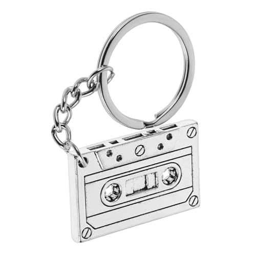 Tofficu 5 Stück Teiliges Retro Kassetten Schlüsselanhänger Vintage Stil Schmuckanhänger Langlebiges Alloy Accessoire für Frauen Vielseitig Tragbar als Halskette oder Armband Modisches von Tofficu