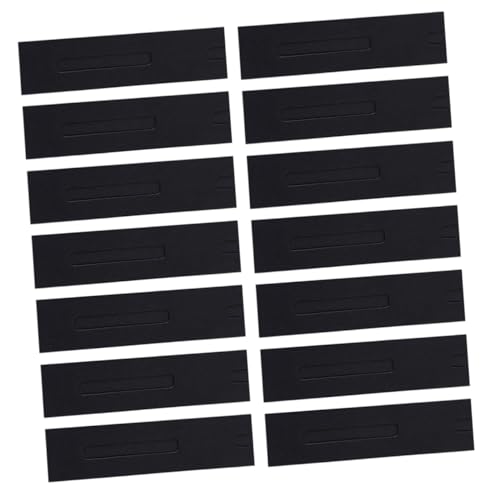 Tofficu 50 Stück Federmäppchen mit Fenster Beutelhalterbeutel Brunnenstifthalter Bleistifthalter einzelner Füllfederhalter Stiftetui aus Papier Vintage Pen Case schwarzer Karton von Tofficu