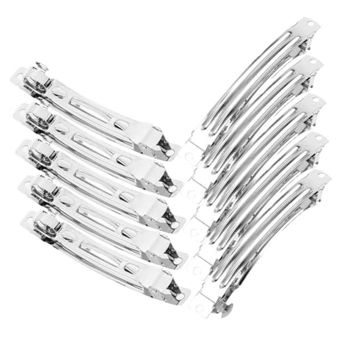 Tofficu 50 Stück Metall Haarclips Federklammern Für Selbstgemacht Haarschmuck 5cm Damen Haarstyling Tool Für Hochzeiten Und Feste von Tofficu