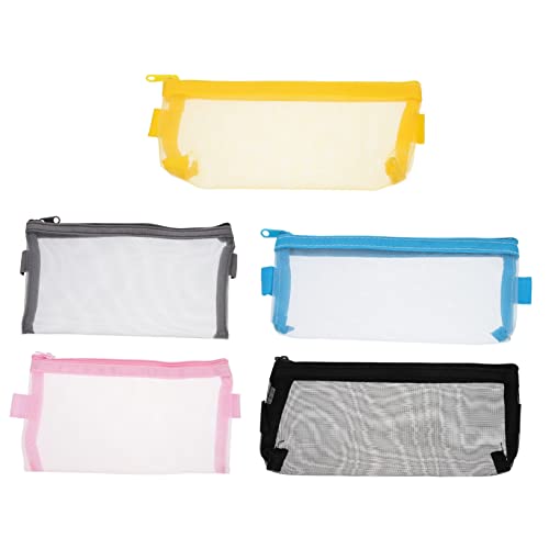 Tofficu 5stücke Federmäppchen Mit Reißverschluss Tragbares Bleistiftetui Mehrzweck-schreibwarentasche Federmäppchen-Organizer Für Schüler Und Lehrer von Tofficu