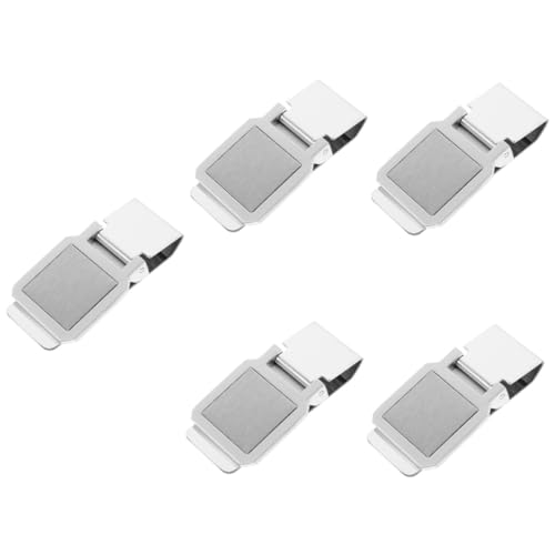 Tofficu 5st Geldklammer Aus Edelstahl Zwischenablage Jumbo Stifte Geldhalter Produkt Brieftasche Aus Faser Verpackungs Clip Zur Dateibefestigung Falten Inhaber Rostfreier Stahl Silver von Tofficu