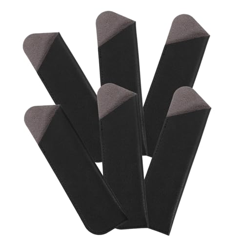 Tofficu 6 Stück Schutzhülle Für Federmäppchen Brunnen Kleines Federmäppchen Stiftschutz Schutztasche Für Stifte Kugelschreibertasche Stiftabdeckung Wiederverwendbare Beutel Schwarz Pu von Tofficu