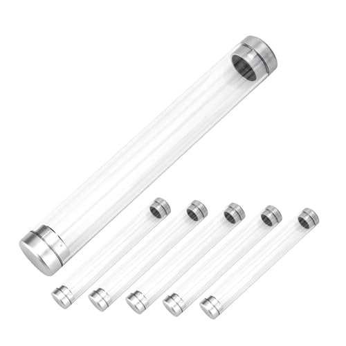 Tofficu 6 Stück Transparente Pen Holder aus Acryl Kompakte Stifte Aufbewahrungsbox Vielseitige Kugelschreiber Hülle Praktische Schreibwaren Organizer für Büro und Unterwegs von Tofficu