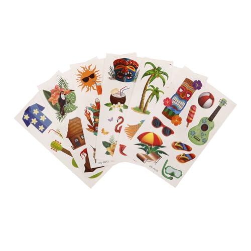 Tofficu 6blätter Hawaiianische Temporäre Tattoos Aufkleber Wasserdichte Body Tattoos Für Erwachsene Teiliges Für Strandpartys Und Fotos Einzigartiges Design Für Kreative Anlässe Tofficu 6blätter Hawaiianische Temporäre Tattoos Aufkleber Wasserdichte Body Tattoos Für Erwachsene Teiliges Für Strandpartys Und Fotos Einzigartiges Design Für Kreative Anlässe von Tofficu