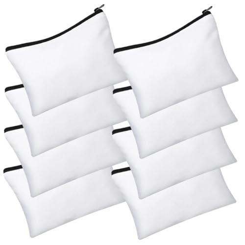 Tofficu 8sätze Teiliges Aus Sublimierbaren Kosmetiktaschen Kreative -Make-up-Taschen Für Reisen Aufbewahrung Und Bastelprojekte Für Beauty-Accessoires Und Kleine Gegenstände von Tofficu