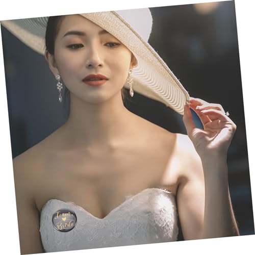 Tofficu 8 Stück Teiliges Anstecker aus Robustem Dekorative Kleine Braut Pins für Junggesellinnenabschied Partyaccessoire für Braut und Trauzeugin Stilvolle Hochzeitserinnerung von Tofficu