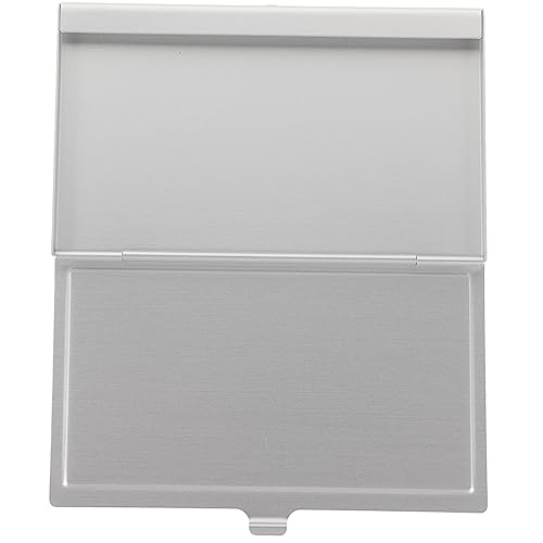 Tofficu Visitenkartenbox Für Sublimation Leere Kartenhülle Aus Aluminium DIY Kartenetui Für Wärmeübertragung von Tofficu