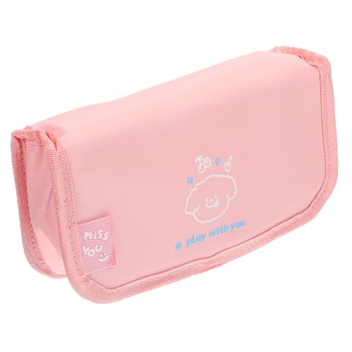 Tofficu Federmäppchen aus Segeltuch Make-up-Pinselhalter Bleistifthalter mit Reißverschluss aufbewahrungssack Storage Pockets Make-up Pinsel Stifttaschen Federmäppchen mit Reißverschluss von Tofficu