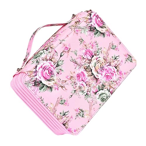 Tofficu Federmäppchen Mit Großem Fassungsvermögen Mehrschichtige Bleistifttasche Federtasche Für Babymädchen Federmäppchen Halter Buntstiftetui Polyester Drucken Student Großer Bleistift von Tofficu