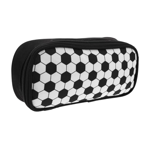 Tofficu Fußball-Federmäppchen Schulschreiberorganisator Jugendstiftbeutel tragbare Schreibwarentasche Stift- und Bleistiftkoffer Make-up-Bleistiftbeutel Beutelbeutel Polyester von Tofficu
