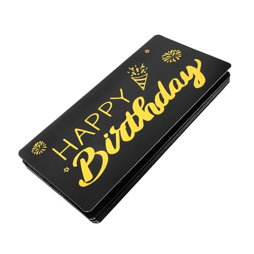 Tofficu Geburtstagsgeldumschlag mit Fächern Eleganter Geldhalter für Bargeld Münzen Kleine Geschenke Stilvolles Portemonnaie für Männer Frauen Praktische Geschenkidee von Tofficu