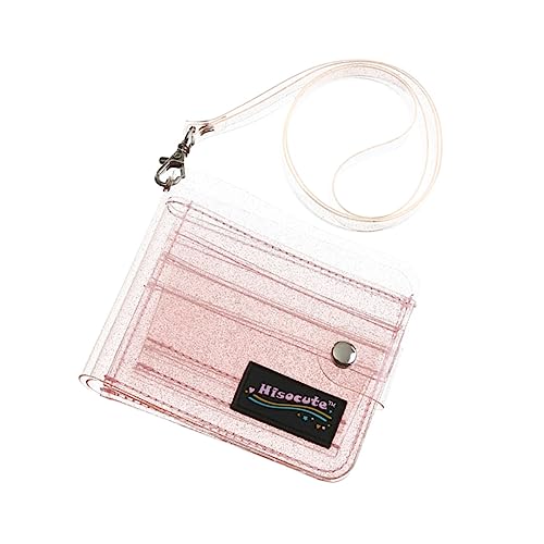 Tofficu Gleiterhalter Brieftasche Light aschen damenschuje Reisverschluss Girl cardholder girsch Purse Geldbörse Halter mit Aufhängelasche Falten Kartenhalter Kartenabdeckung Mädchen Rosa von Tofficu