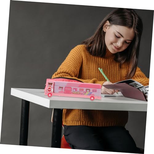Tofficu Große Metall Stiftebox mit Cartoon Design Multifunktionaler Stiftehalter mit Großer Kapazität Robuster Organizer für Büro und Schule Geeignet für Stifte Lineale und Kleine von Tofficu