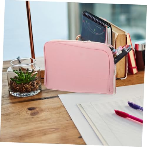 Tofficu Großes Fassungsvermögen Federmäppchen aus Canvas Tragbare Stifttasche für Jugendliche Mädchen Multifunktionaler Stiftehalter Leichter Organizer für Schreibwaren und Praktisch von Tofficu