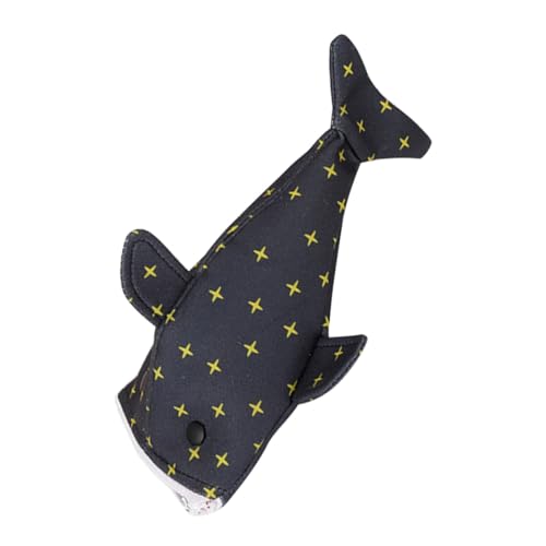 Tofficu Großes Shark Pencil Case aus Canvas mit Reißverschluss Lustige Kompakte Federtasche mit Viel Stauraum Praktischer Stifte-Organizer für Schule Büro Reise Vielseitige von Tofficu
