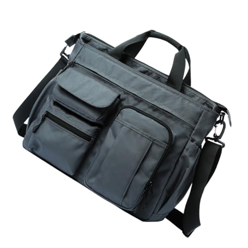 Tofficu Herren Schultertasche Large Capacity Business Umhängetasche aus Oxford Vielseitig Leicht mit Multi taschen für Outdoor Reisen und Alltag von Tofficu