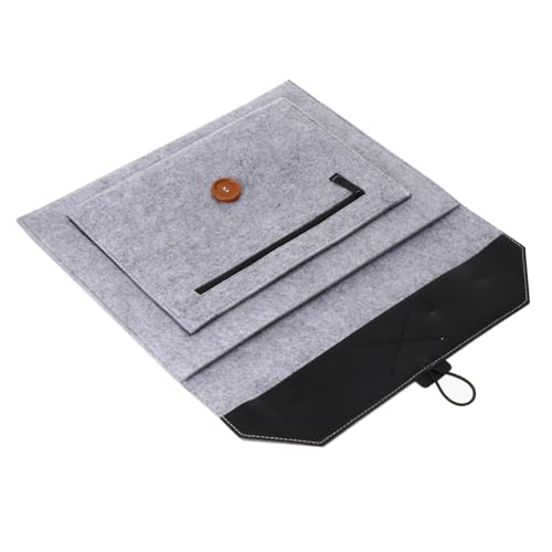 Tofficu Laptop Schutzhülle Filz Notebooktasche Stoßfest Kratzfest Wasserabweisend Multifunktionale Laptoptasche für Business Büro Schule Kompatibel mit Macbook von Tofficu