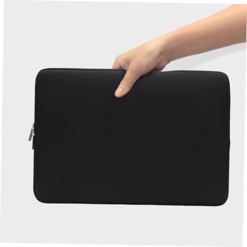 Tofficu Laptop Tasche Schwarz Stoßfest Weich Gepolstert Notebook Hülle Schutzhülle Kompatibel für Macbook und Andere Laptops Portable Computer Aufbewahrungstasche von Tofficu