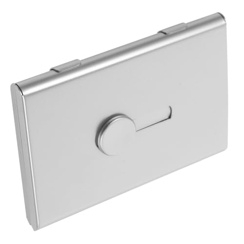 Tofficu Metall Kartenetui Aluminiumlegierung Mini Aktenkoffer Business Kartenhalter Tragbar Organizer für Visitenkarten und Kleinteile Stabil Sicherer Verschluss für Outdoor und Alltag von Tofficu