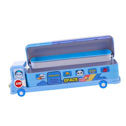 Tofficu Bleistift-aufbewahrungsbox Cartoon-stiftbox Große Kapazität Stift-Organizer Entzückender Bleistift-aufbewahrungsbehälter Aus Haltbarem Material Für Stifte Bleistifte Lineale von Tofficu