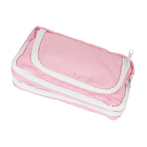 Tofficu Stift Tasche Tragbare Bleistift Halter Haushalt Schreibwaren Lagerung Tasche Zubehör Fassungsvermögen Organizer Für Stifte Und Lineale von Tofficu