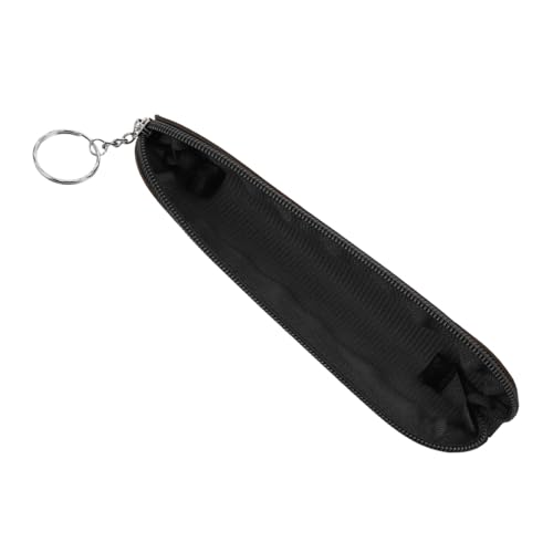 Tofficu PU Leder Federmäppchen Schlank Kompakt Reißverschluss Stifttasche Klein Reise Organizer Tasche für Stifte und Schreibwaren Unisex Leicht zu Reinigen Langlebig von Tofficu