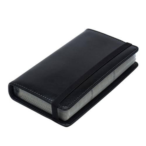 Tofficu PU Leder Visitenkartenetui mit Kartenfächern Großer Kapazität Tragbarer Visitenkartenhalter Leicht Verschleißfest und rutschfest Eleganter Business Kartenbehälter für Büro und von Tofficu