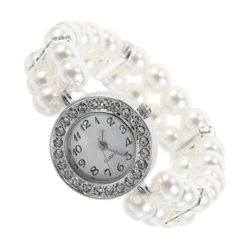 Tofficu Perlenarmband Mit Strass Für Damen Verstellbares Gummiband Kratzfestes Kunststoff Und Legierungsmaterial Elegant Für Handgelenk Und Gesicht Als von Tofficu
