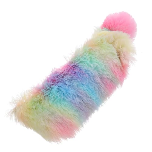 Tofficu Plüsch Federmäppchen Bunt Große Kapazität Waschbar Stifttasche Schüler Schreibwaren Tasche mit Robustem Reißverschluss Vielseitig für Kosmetik und Bürobedarf von Tofficu