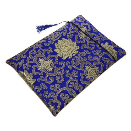 Tofficu Reißverschlusstasche Aufbewahrungstaschen Mit Reißverschluss Beutel Schultasche Lagerung Die Einkaufstasche Geldbörse Mit Reißverschluss Notebook-Aufbewahrungstasche Die Seide Blue von Tofficu