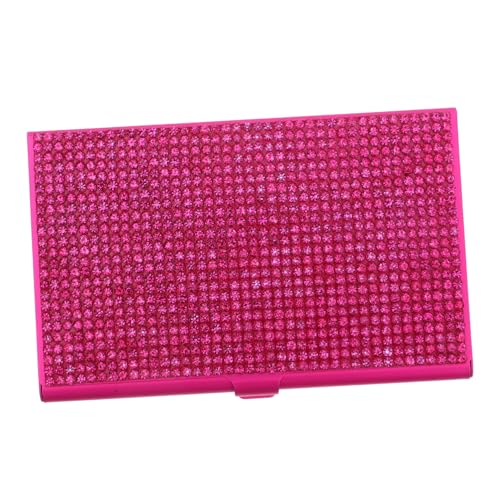Tofficu Rhinestone Visitenkartenhalter Für Frauen Eleganter Kartenetui Mit Glitzer Zur Aufbewahrung Von Visitenkarten Und Kreditkarten Kompakt Und Langlebig von Tofficu