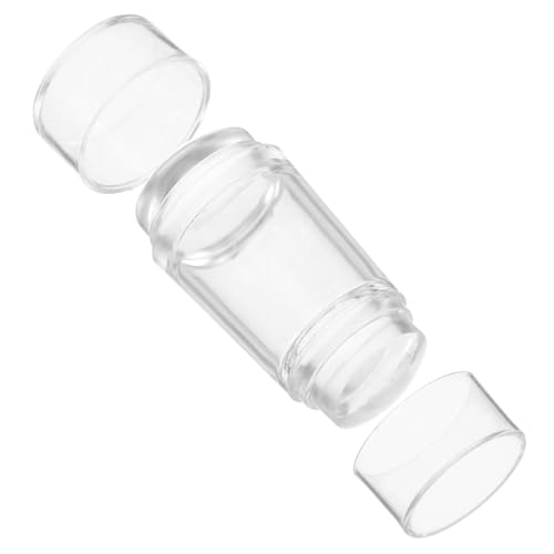 Tofficu Silikon-stempelset Mit Schaber Doppelseitig Transparent Für French Maniküre Diy Nageldesign Werkzeug Durchsichtiges Silikon-stempelgel French-tip-stempel von Tofficu